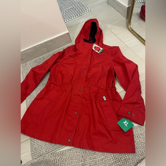 NWT Hunter hooded zipper closure rain coat size XL - Picture 4 of 8